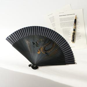 [박씨상방] (국내제작)고급 실크 용 대나무 접부채