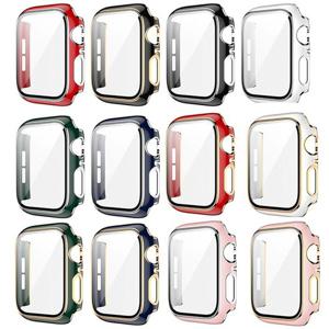 애플워치SE 3 2 40 44mm호환 엣지포인트 강화유리 풀커버 케이스
