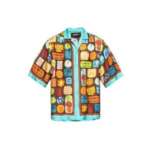 디스퀘어드2 썸머 러버스 드롭 숄더 볼링 셔츠 S78DM0042D35292 001S TP939232466