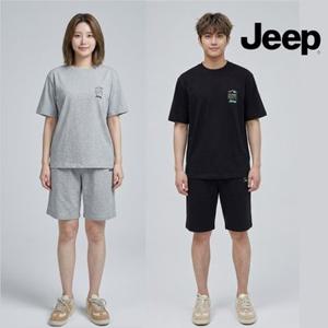 [백화점][지프][남녀공용] R2594994 반팔티셔츠 반바지 트레이닝 SET UP