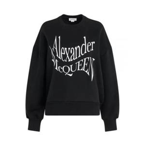 알렉산더 맥퀸 긴팔 티셔츠 781418QZALW0901 BLACK DOM