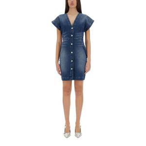 모스키노 미디 원피스 04573720 1298 DENIM