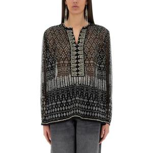 이자벨마랑 블라우스 셔츠 HT0584FA C1K02IBKSI BLACK