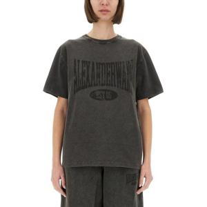 알렉산더 왕 반팔 티셔츠 4CC2251542 020A BLACK