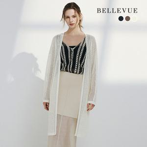 벨뷰 26SS 크로쉐 롱 가디건