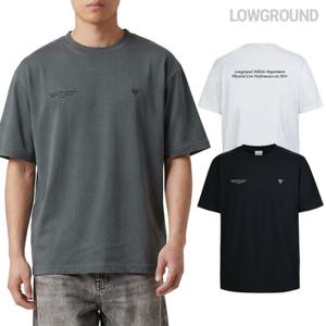 로우그라운드 시그니처레터링 반팔티 남자 반팔티셔츠 세미 오버핏 빅사이즈 M~4XL