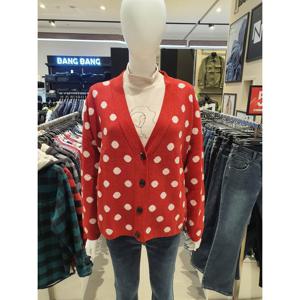 [뱅뱅]여성도트 오버핏 가디건 NUYW63