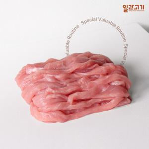 [일간고기][냉장] 국내산 한돈 등심 잡채용 500g