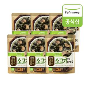 풀무원 반듯한식 소고기 보양 미역국 300g (실온) * 6봉