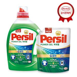 [헨켈]헨켈 퍼실 딥클린 9중효소 파워젤/라벤더 2.7L+1.8L (일반/드럼 겸용)