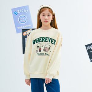 [오션스카이] [2color]공용 부클 캐릭터 기모 맨투맨 T-shirt