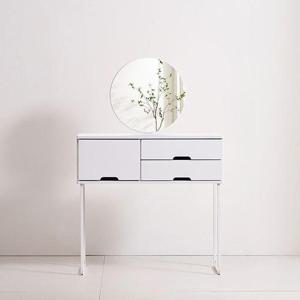 [라일리] Rly C7297 입식 화장대 원형 거울 세트 850 2colors