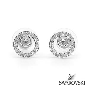 SWAROVSKI 스와로브스키 5201707 서클 화이트 귀걸이
