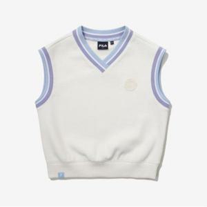 [휠라키즈] Girls v넥 베스트 (FK2VTG1301F_IVY)