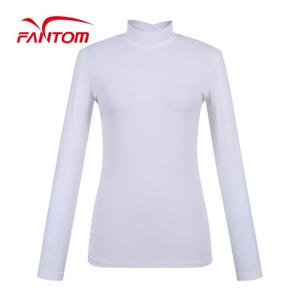 [팬텀] 여성 골지 셔링 반목 긴팔 이너 티셔츠