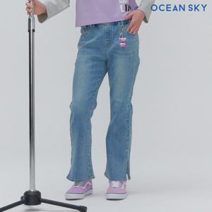 [오션스카이] 여아 트임 부츠컷 데님 팬츠-DAJG2352B0D
