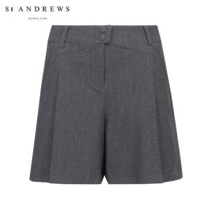 [세인트앤드류스] 여성 별 심볼 투버튼 턱 숏팬츠