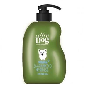 강아지목욕 강아지 알프레독 화이트 샴푸 린스 500g 1P 셀프목욕