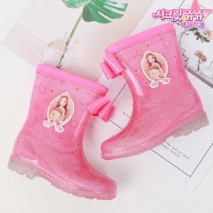 장화 시크릿쥬쥬 크리스탈 유아동 노란장화 갯벌 농장