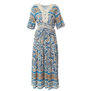 [에이비에프지]플라워패턴 반팔롱원피스 APY3HO31H