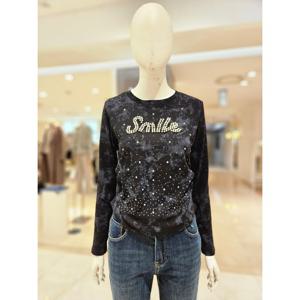 [르니앤맥코이(여성)]허리셔링진주로고티셔츠MM10TS401FJY