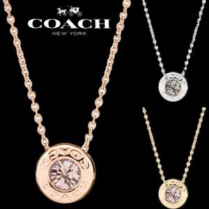 코치 COACH F54514 여자 남자 오픈 서클 스톤 목걸이