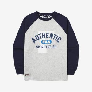 [휠라키즈] 배색 라글란 티셔츠 (FK2RLG3401X_DID)