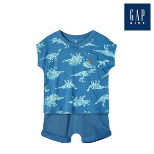 [갭키즈] 공룡 패턴 상하의 세트(857419-00-9_BL)