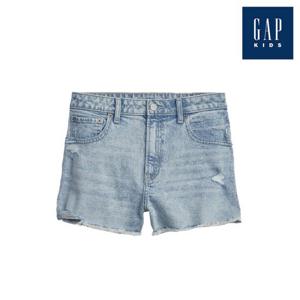 [갭키즈] 워시드 하이라이즈 데님 쇼츠(825620-00-9_LIG)