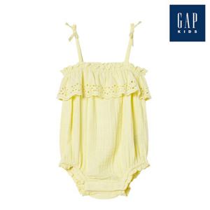 [갭키즈] 아일릿 러플 거즈 바디수트(857440-01-9_LYE)