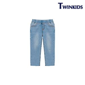 [트윈키즈] 슬림 언발컷팅 데님팬츠(TAST2P04_BL)