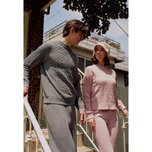 포근한 니트스웨터 원단 보온성좋고 편안한 남성잠옷바지 WPA540MP