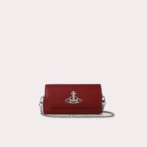 [비비안웨스트우드]비비안웨스트우드 직수입 그레인 미니 파우치 백 버건디(VOTCBA0017-32)