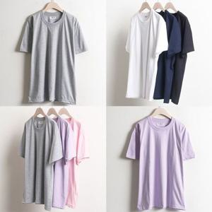 w046 티셔츠 30수사계절반티 라운드 빅사이즈 반팔