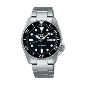 세이코 남성 남자 블랙 실버 오토매틱 메탈시계 SRPK29K1