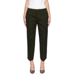 26 SS 보테가베네타 여성 카키 코튼 슬랙스 222798F087006