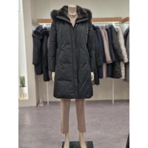 벨리시앙 세이브존07 후드토끼털 탈부착 안감구스 롱패딩 HZ3401