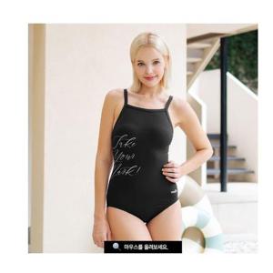 티막 세이브존05 여성 플레이어스 V백 에어누디 원피스 블랙 GKP0161 BK