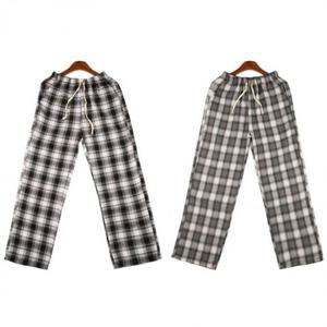 와이드팬츠 체크 220372 글랜 남녀공용 로셀칸 통바지