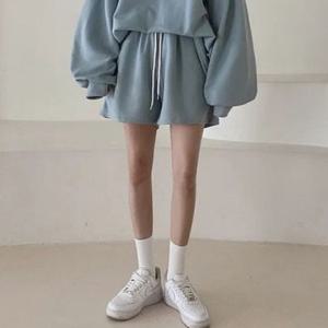 여성바지 여성반바지 밴딩 3부 반바지 편한 외출복