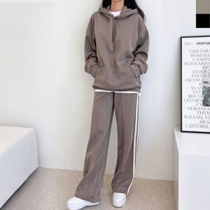 GBB H760W-H192W 오버핏 커플 후드티 트랙 팬츠 세트