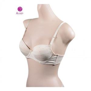 꿀땡 와이어브래지어 C컵브라 스트라이프 뽕브라 도트