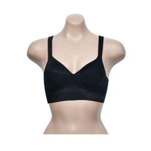 노와이어 런닝형 A컵 브라 - 블랙 브라탑 군살보정
