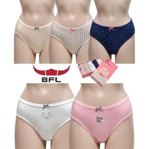 진짜편한 면스판 미디 삼각 여성팬티 5매 위생속옷