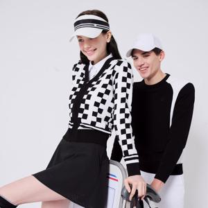 [레노마골프] 여성 변형 체크 패턴 니트 가디건 RWSCN5201-199