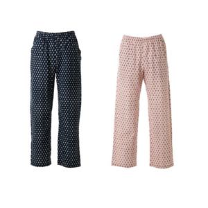 와코루 커플잠옷바지 9부 마름모나염 면요루 잠옷바지 WPA365WPMP