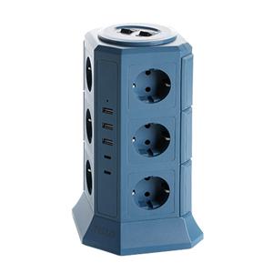 [테팔(가전)]텔로 usb 타워 멀티탭 에디션 17구 딥블루