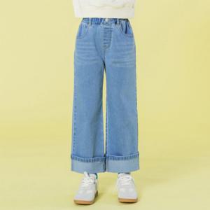 [아이러브제이] 비블 롤업 와이드 데님팬츠 JXSPT18