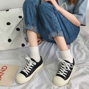 여성 이쁜 캐주얼 스니커즈 캔버스 운동화 데일리룩