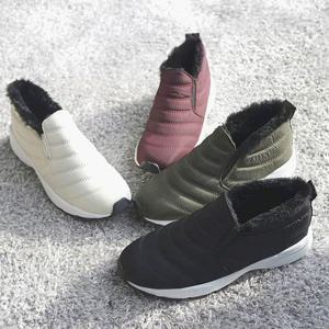 국내제작 패딩슬립온 스니커즈 털부츠 방한화 여성용